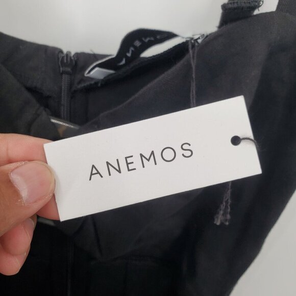 Anemos The Tortoise Cutout Midi Dress in Stretch Linen Women Size Medium NWT - Picture 5 of 13